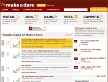 Tablet Screenshot of makeadare.com